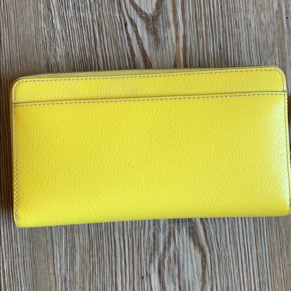 kate spade Yellow Zip Around Wallet - Picture 3 of 5